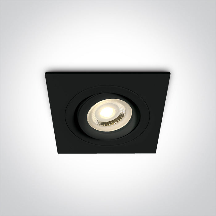 ONE Light | 51105ABG/B BLACK GU10 10w ADJUSTABLE - OEM NORDIC - Quality Parts Distribution