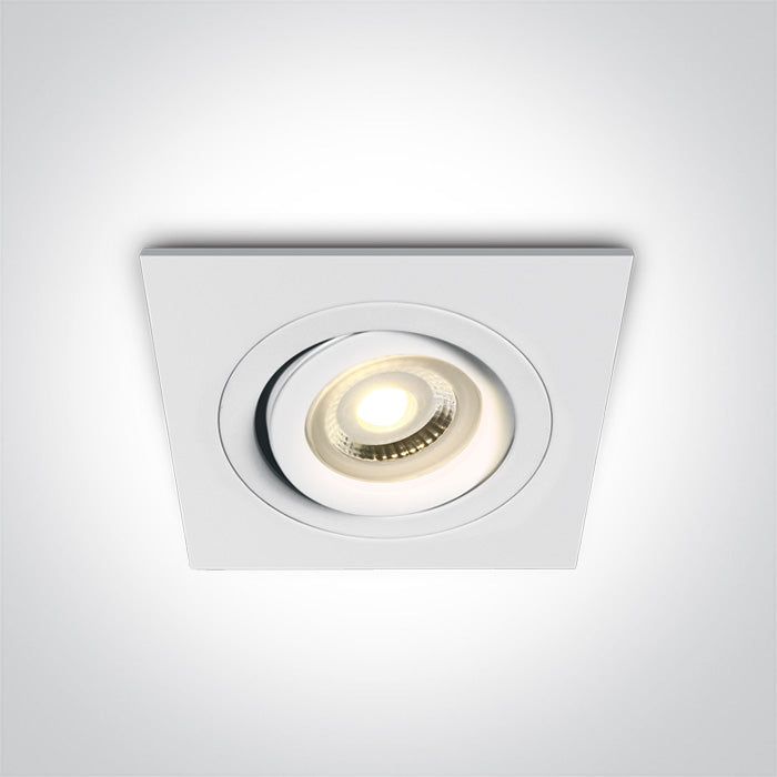 ONE Light | 51105ABG/W WHITE GU10 10w ADJUSTABLE - OEM NORDIC - Quality Parts Distribution
