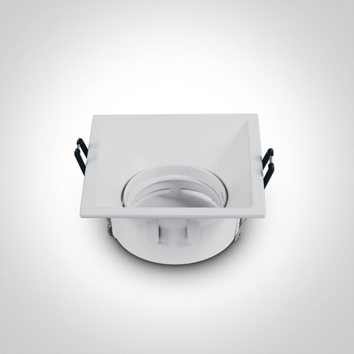 ONE Light Recessed LED Downlight GU10 10W IP20 White 51105TG/W