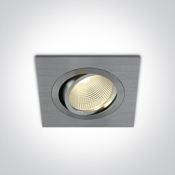 ONE Light | 51112/AL/W ALUMINIUM COB LED 12w 700mA WW 38deg ADJUSTABLE - OEM NORDIC - Quality Parts Distribution