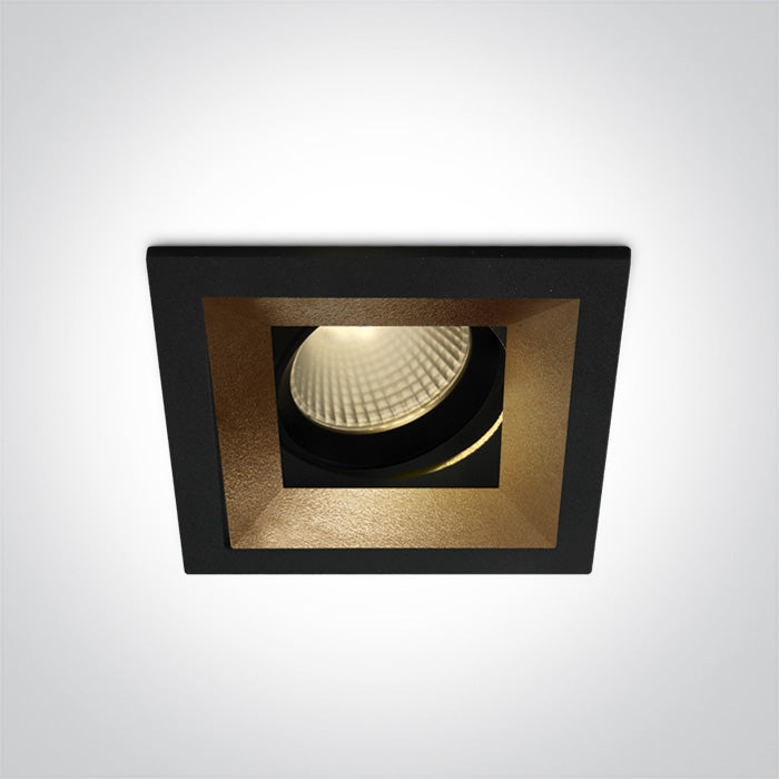 ONE Light | 51112H/B/W BLACK LED 12W WW 60deg 230V ADJUSTABLE - OEM NORDIC - Quality Parts Distribution