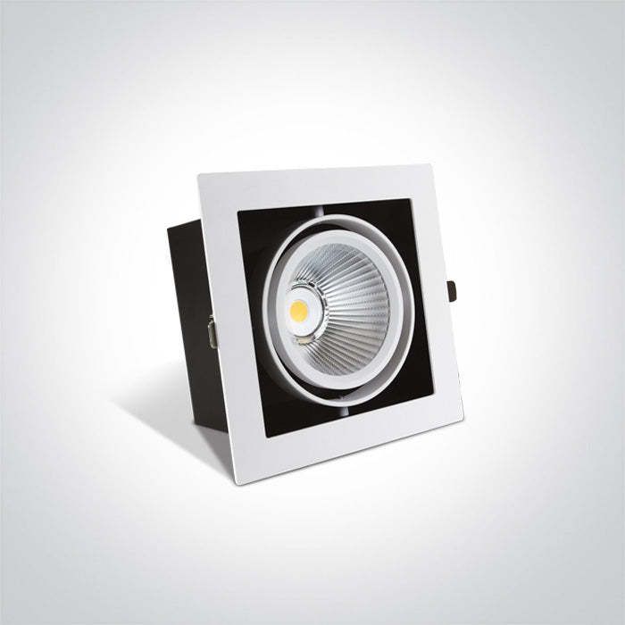 ONE Light Recessed LED Downlight 30W 2700lm 3000K CRI90 IP20 White 51130/W/W