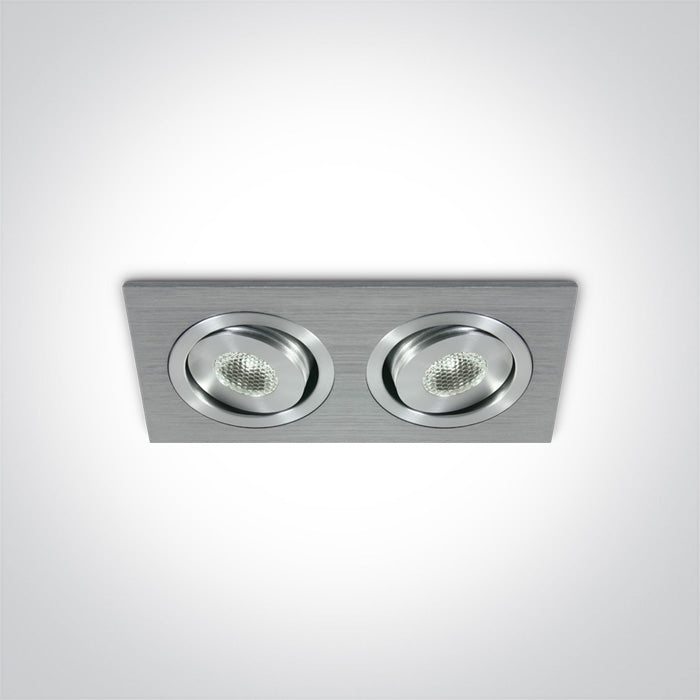 ONE Light | 51201AL/D/35 ALUMINIUM LED DL 2x1w 35d 350mA - OEM NORDIC - Quality Parts Distribution