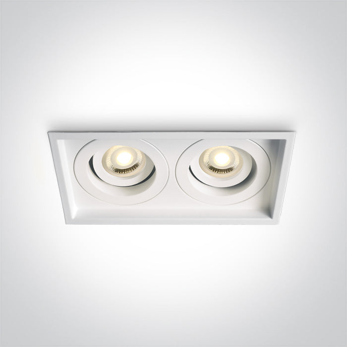 ONE Light | 51205N/W WHITE GU10 2x10w ADJUSTABLE - OEM NORDIC - Quality Parts Distribution