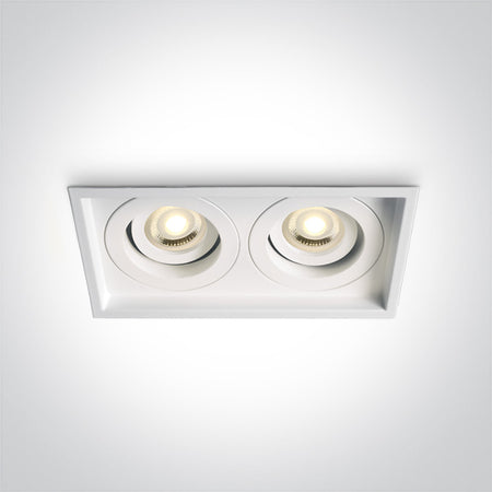 ONE Light | 51205N/W WHITE GU10 2x10w ADJUSTABLE - OEM NORDIC - Quality Parts Distribution