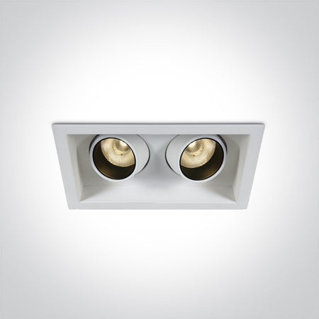 ONE Light | 51206M/W/W WHITE COB LED 2X6W WW 350mA 24deg IP20 ADJUSTABLE - OEM NORDIC - Quality Parts Distribution