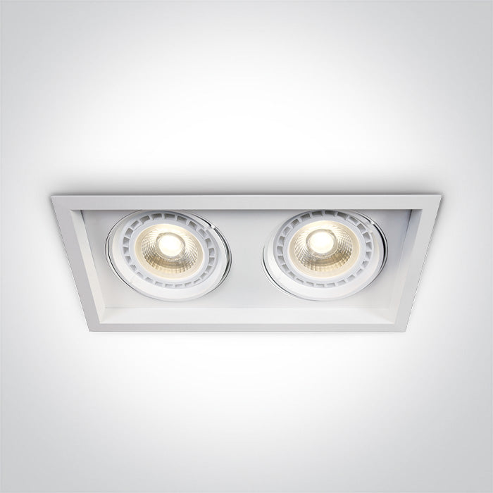 ONE Light | 51210N/W WHITE 2x75W R111 GU10 100-240v - OEM NORDIC - Quality Parts Distribution