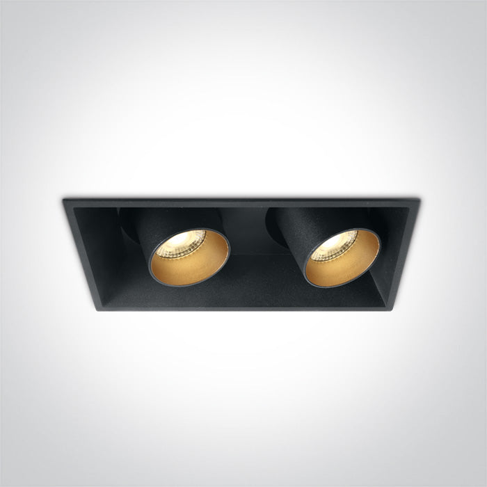 ONE Light | 51211C/B/W BLACK COB 2x11W WW IP20 38deg 230V ADJUSTABLE DARK LIGHT - OEM NORDIC - Quality Parts Distribution