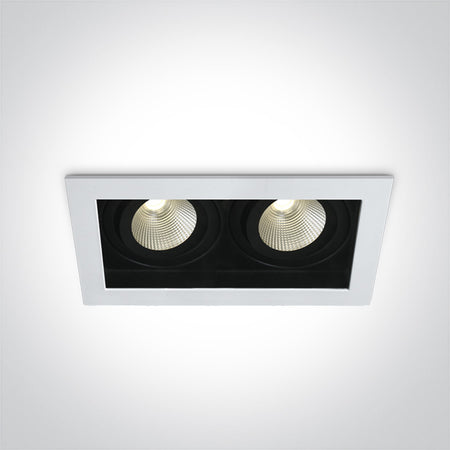 ONE Light | 51212E/W/W WHITE LED 2x12W WW IP44 700mA 40deg ADJUSTABLE SEMI DARK LIGHT - OEM NORDIC - Quality Parts Distribution