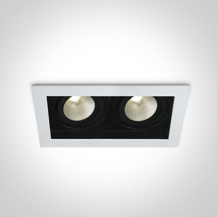 ONE Light | 51212E/W/W WHITE LED 2x12W WW IP44 700mA 40deg ADJUSTABLE SEMI DARK LIGHT - OEM NORDIC - Quality Parts Distribution