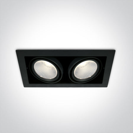 ONE Light | 51230/B/C BLACK COB LED 2x30W CW 38deg 230V - OEM NORDIC - Quality Parts Distribution