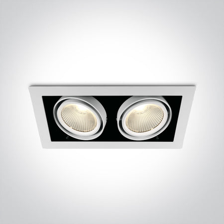 ONE Light | 51230/W/C WHITE COB LED 2x30W CW 38deg 230V - OEM NORDIC - Quality Parts Distribution