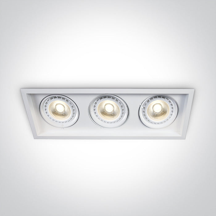 ONE Light | 51310N/W WHITE 3x75W R111 GU10 - OEM NORDIC - Quality Parts Distribution