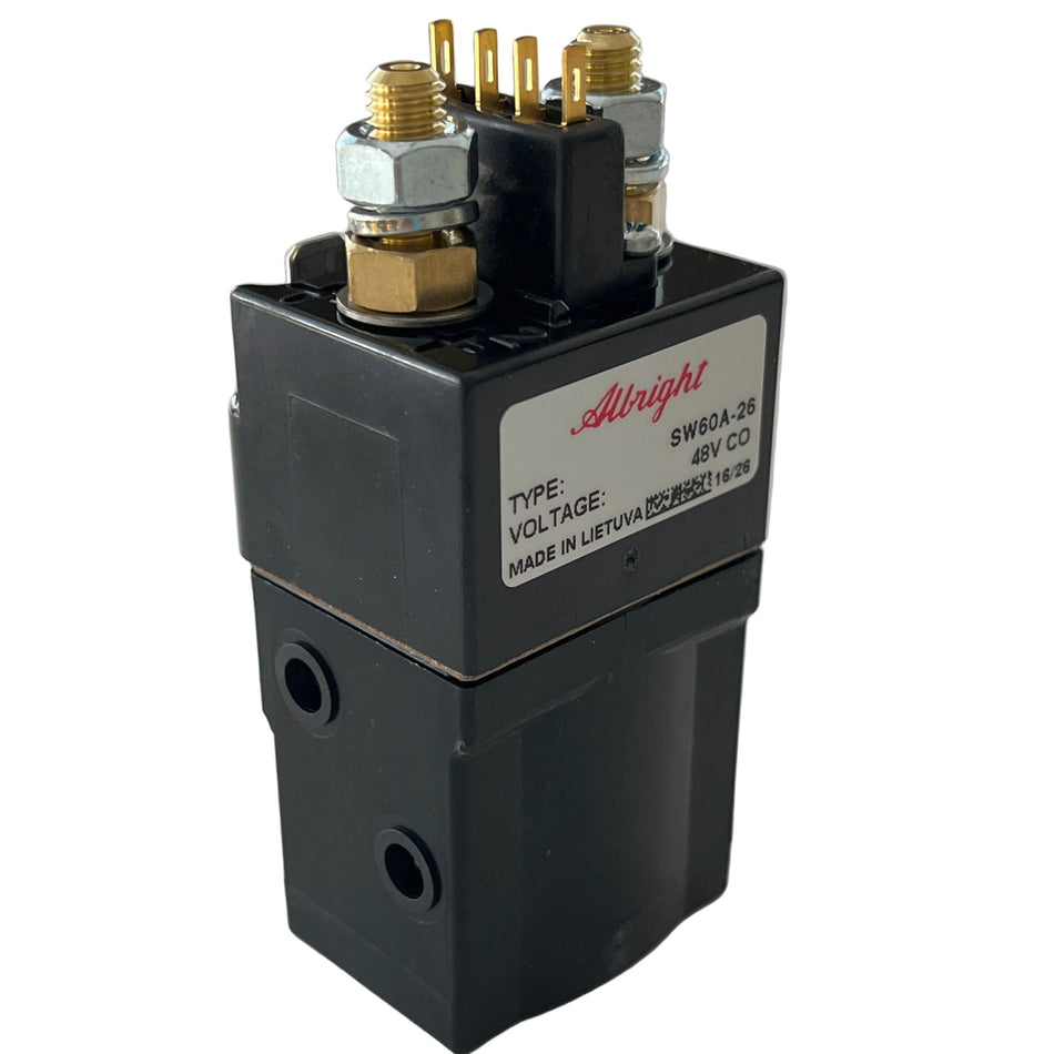 SW60A-26 | Albright 48V DC - 80A Switch Solenoid - Continuous