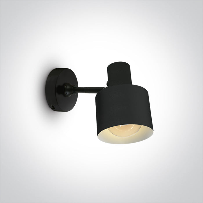 ONE Light | 60118/B BLACK WALL LIGHT 10W E27 100-240v - OEM NORDIC - Quality Parts Distribution