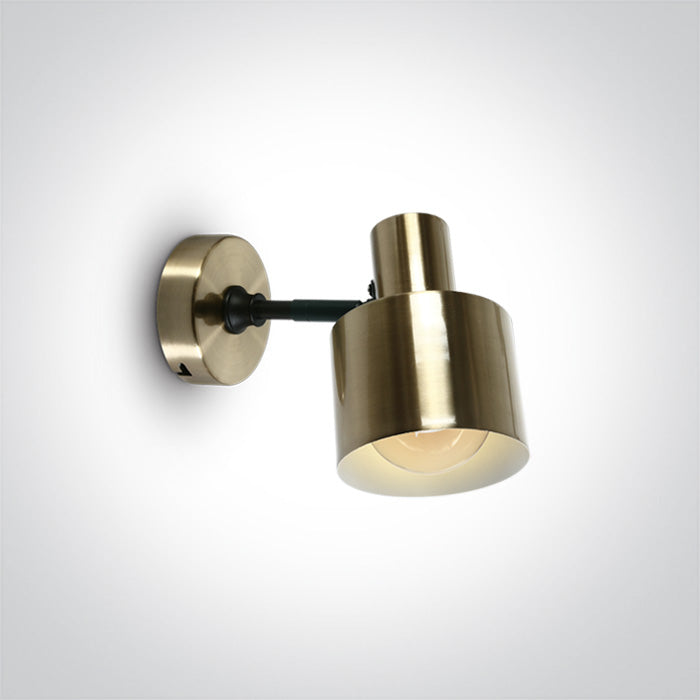 ONE Light | 60118/BBS BRUSHED BRASS WALL LIGHT 10W E27 100-240v - OEM NORDIC - Quality Parts Distribution