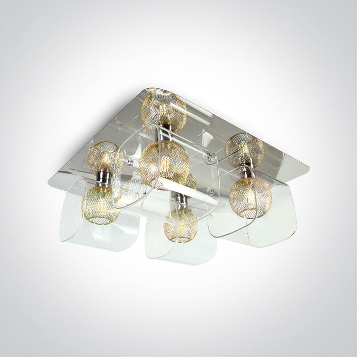 ONE Light Ceiling Light G9 4x9W IP20 Chrome 60178B/C