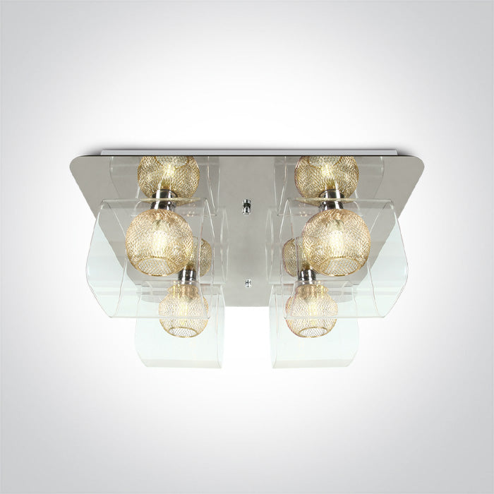 ONE Light | 60178B/C CHROME CEILING LIGHT 9w 4xG9 100-240v - OEM NORDIC - Quality Parts Distribution