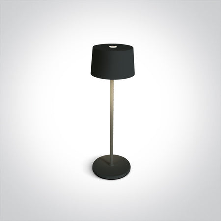 ONE Light | 61082A/B BLACK LED 3,3W WW TABLE LAMP RECHARGEABLE USB SOCKET IP65 DIMMABLE - OEM NORDIC - Quality Parts Distribution