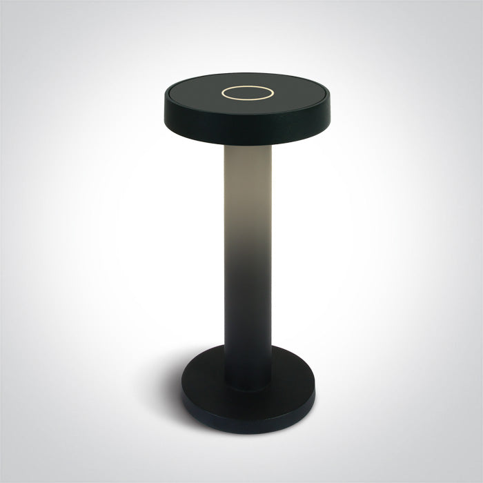 ONE Light | 61092/B BLACK 2,5W TABLE LAMP RECHARGEABLE USB SOCKET IP65 DIMMABLE - OEM NORDIC - Quality Parts Distribution