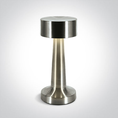 ONE Light | 61102/AL ALUMINIUM TABLE LAMP 3w WW IP54 USB RECHARGABLE DIMMABLE - OEM NORDIC - Quality Parts Distribution
