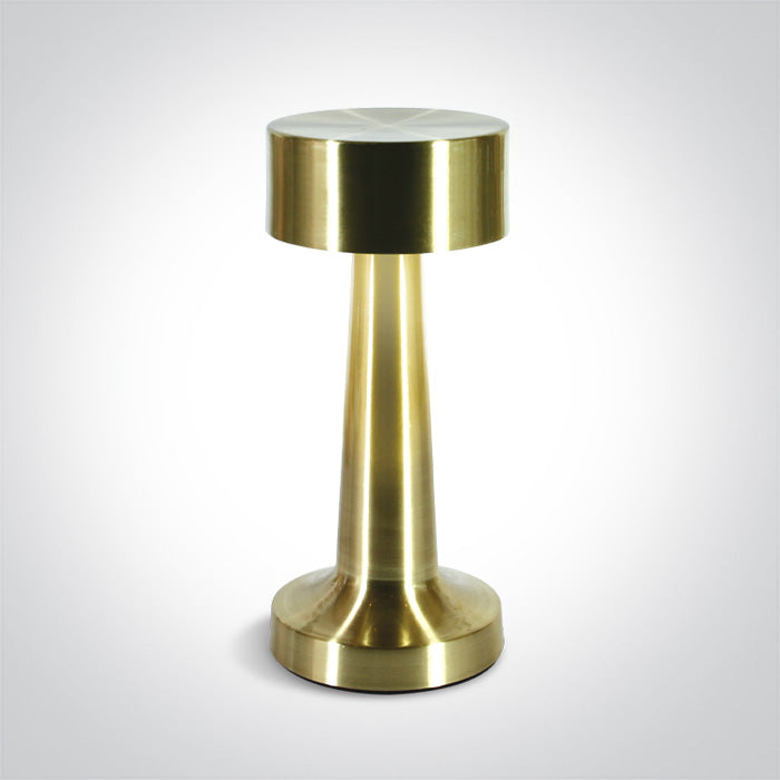 ONE Light Table Light 3W 120 3000K CRI80 IP54 Brushed Brass 61102/BBS