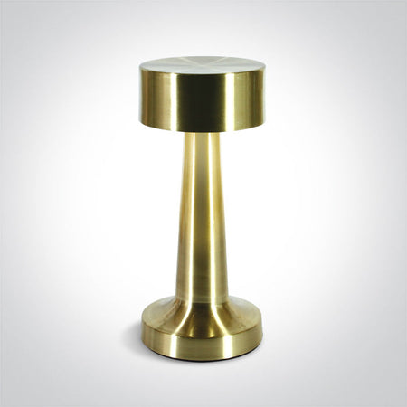 ONE Light Table Light 3W 120 3000K CRI80 IP54 Brushed Brass 61102/BBS