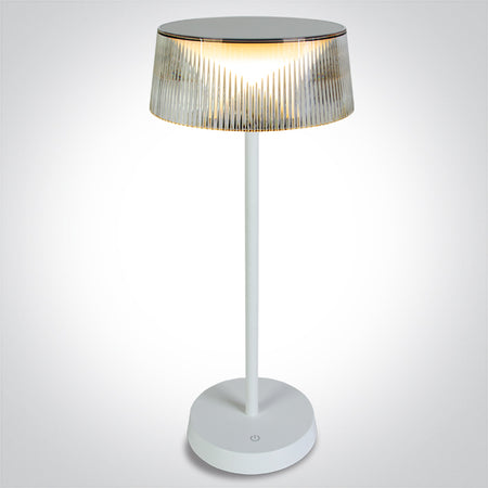ONE Light | 61106/W/W WHITE TABLE LAMP 2w WW IP44 USB RECHARGEABLE DIMMABLE - OEM NORDIC - Quality Parts Distribution