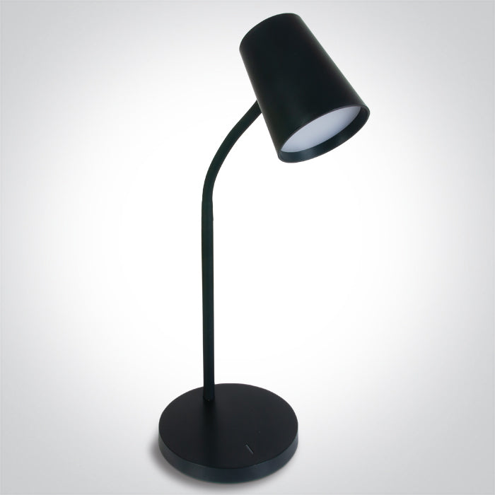 ONE Light | 61110/B/W BLACK TABLE LAMP LED 5W WW DIMMABLE 230V EU PLUG - OEM NORDIC - Quality Parts Distribution
