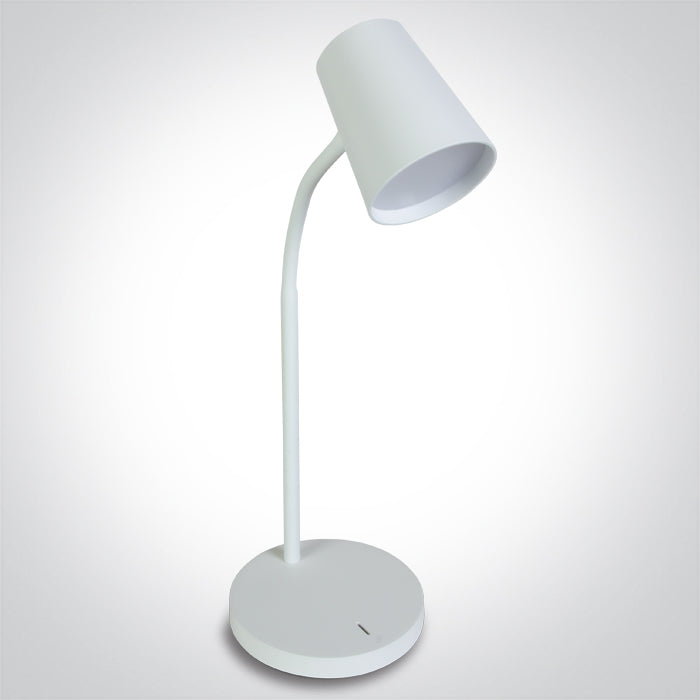 ONE Light | 61110/W/W WHITE TABLE LAMP LED 5W WW DIMMABLE 230V EU PLUG - OEM NORDIC - Quality Parts Distribution