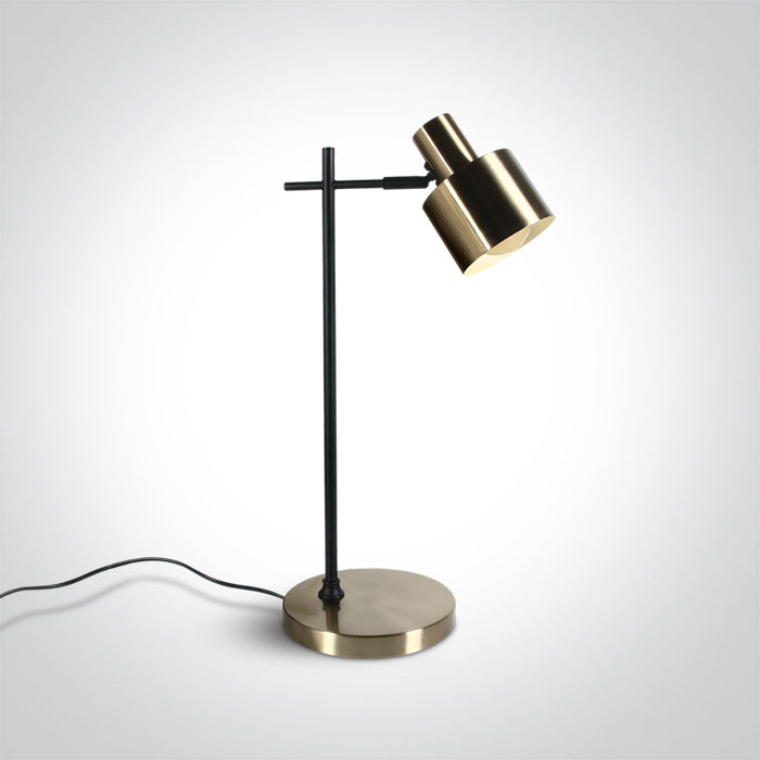 ONE Light | 61116A/BBS BRUSHED BRASS TABLE LAMP 10W E27 100-240v - OEM NORDIC - Quality Parts Distribution