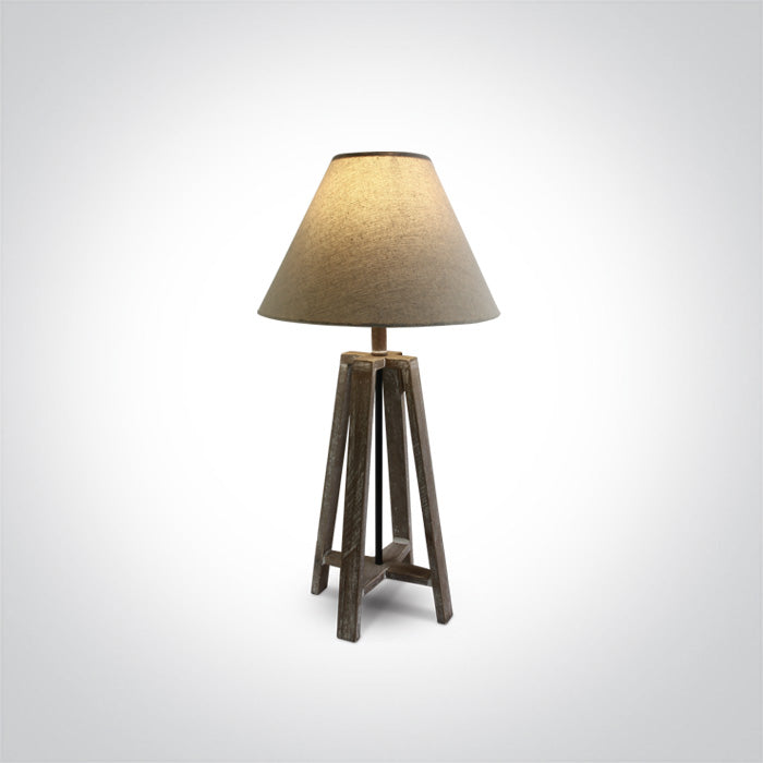 ONE Light | 61118 WOOD TABLE LAMP 12W E27 - OEM NORDIC - Quality Parts Distribution
