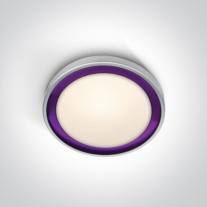 ONE Light | 62010/G/V GREY LED 11W WW VIOLET RING 230v - OEM NORDIC - Quality Parts Distribution
