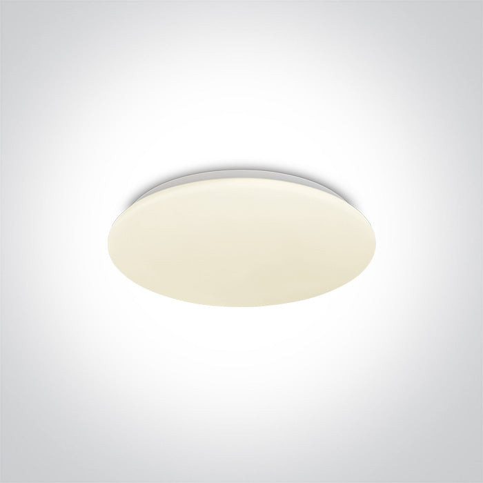 ONE Light Ceiling Light 15W 1050 3000K IP20 White 62026A/W