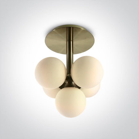 ONE Light | 62116A/BBS BRUSHED BRASS CEILING LIGHT 5x9w G9 100-240v - OEM NORDIC - Quality Parts Distribution