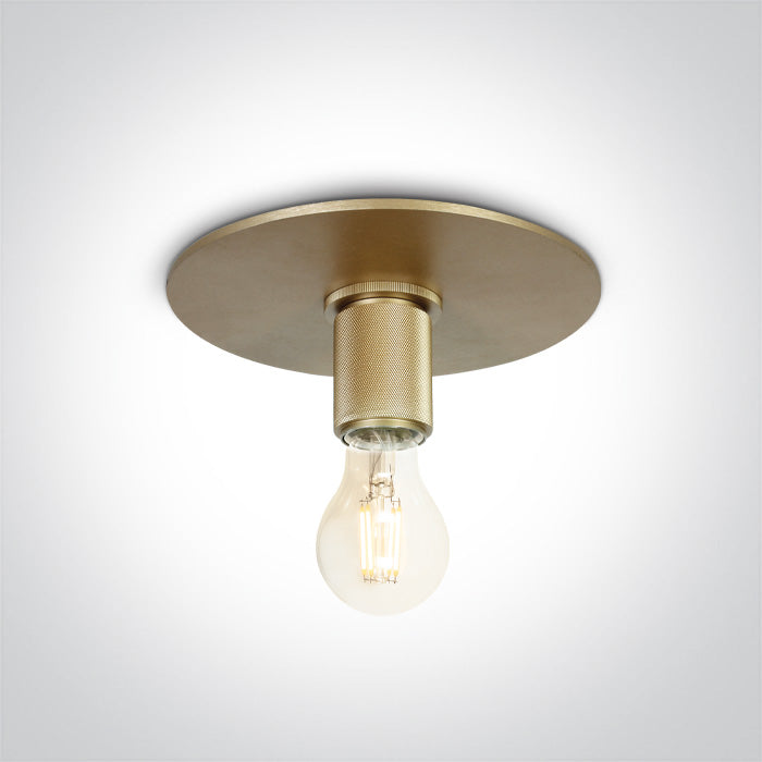 ONE Light | 62120/BBS BRUSHED BRASS SURFACE/RECESSED E27 12W IP20 - OEM NORDIC - Quality Parts Distribution