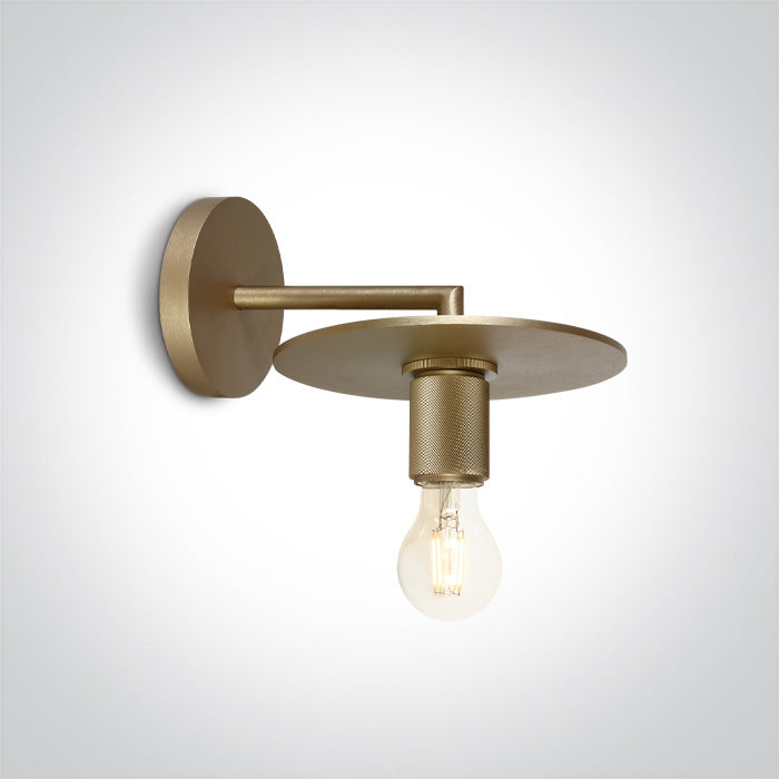 ONE Light | 62120A/BBS BRUSHED BRASS WALL E27 IP20 - OEM NORDIC - Quality Parts Distribution
