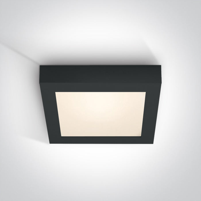 ONE Light Ceiling Light 22W 1870lm 3000K CRI80 IP40 Black 62122F/B/W