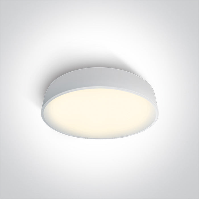 ONE Light Ceiling Light 25W 2125 3000K CRI80 IP20 White 62125D/W/W
