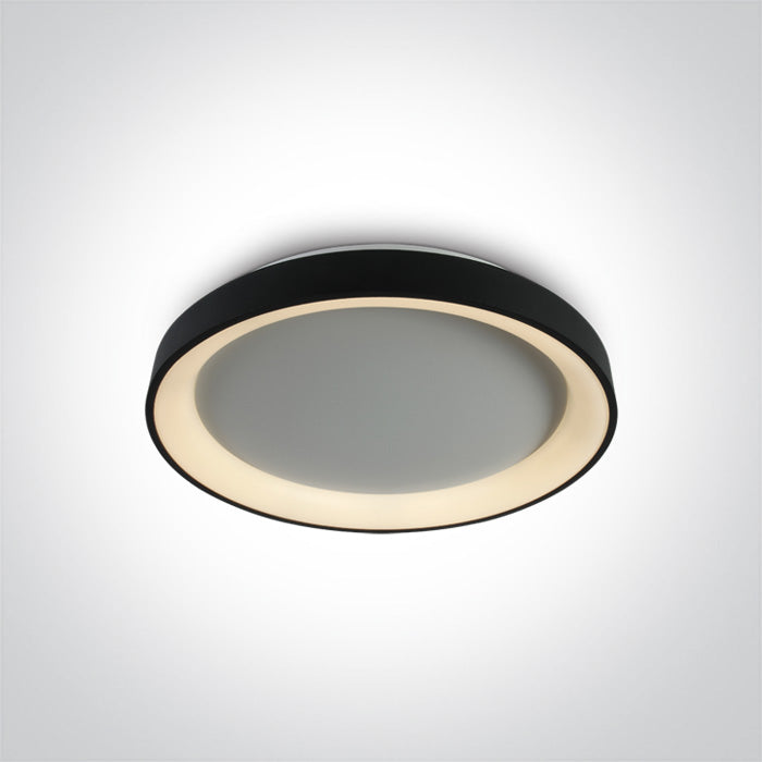 ONE Light | 62130L/B/W BLACK PLAFO LED 30W WW IP20 230V - OEM NORDIC - Quality Parts Distribution