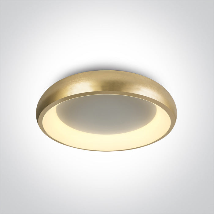 ONE Light | 62134N/BGL/W BRUSHED GOLD PLAFO LED 30W WW IP20 230V - OEM NORDIC - Quality Parts Distribution