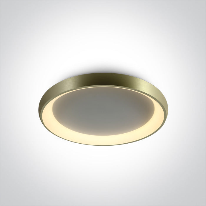 ONE Light | 62144N/BBS/W BRUSHED BRASS PLAFO LED 50W WW IP20 230V - OEM NORDIC - Quality Parts Distribution