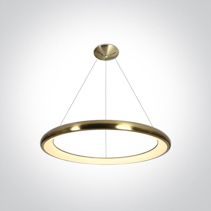 ONE Light | 62144NB/BGL/W BRUSHED GOLD PENDANT LED 50W WW IP20 230V - OEM NORDIC - Quality Parts Distribution