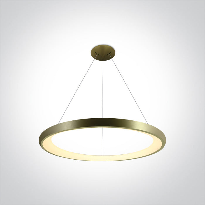 ONE Light | 62144NB/BBS/W BRUSHED BRASS PENDANT LED 50W WW IP20 230V - OEM NORDIC - Quality Parts Distribution