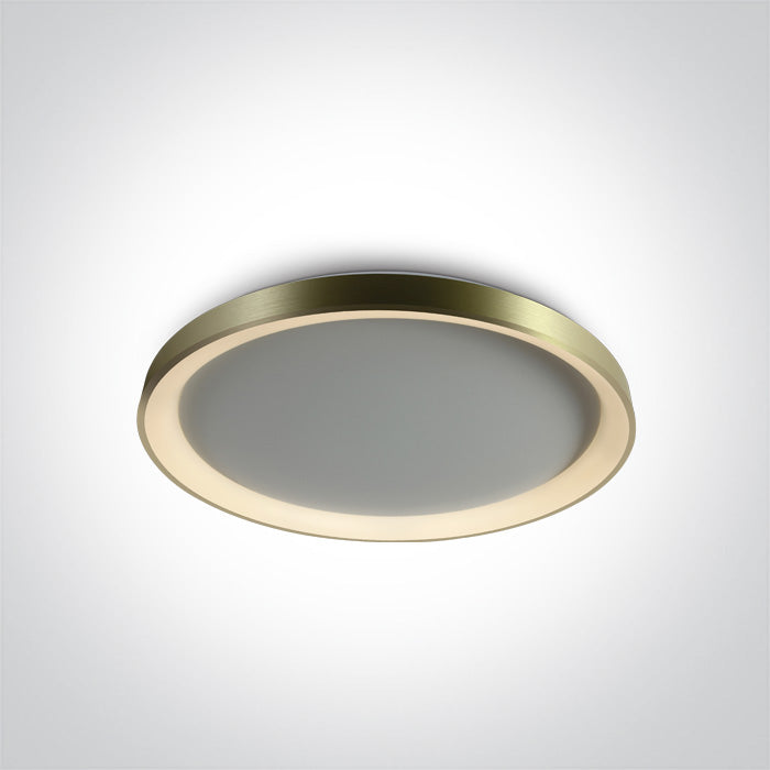 ONE Light | 62148L/BBS/W BRUSHED BRASS PLAFO LED 48W WW IP20 230V - OEM NORDIC - Quality Parts Distribution
