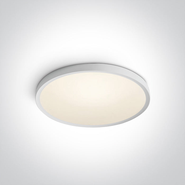 ONE Light | 62152/W/W WHITE SUPER SLIM ROUND LED PLAFO 40W WW IP20 230V - OEM NORDIC - Quality Parts Distribution