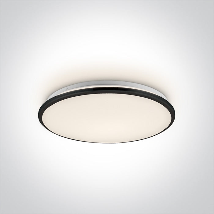 ONE Light | 62154/B/W BLACK LED PLAFO 24W WW IP20 230V - OEM NORDIC - Quality Parts Distribution