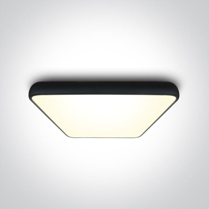 ONE Light | 62160A/B/W BLACK SQUARE PLAFO LED 62W WW IP20 230V - OEM NORDIC - Quality Parts Distribution