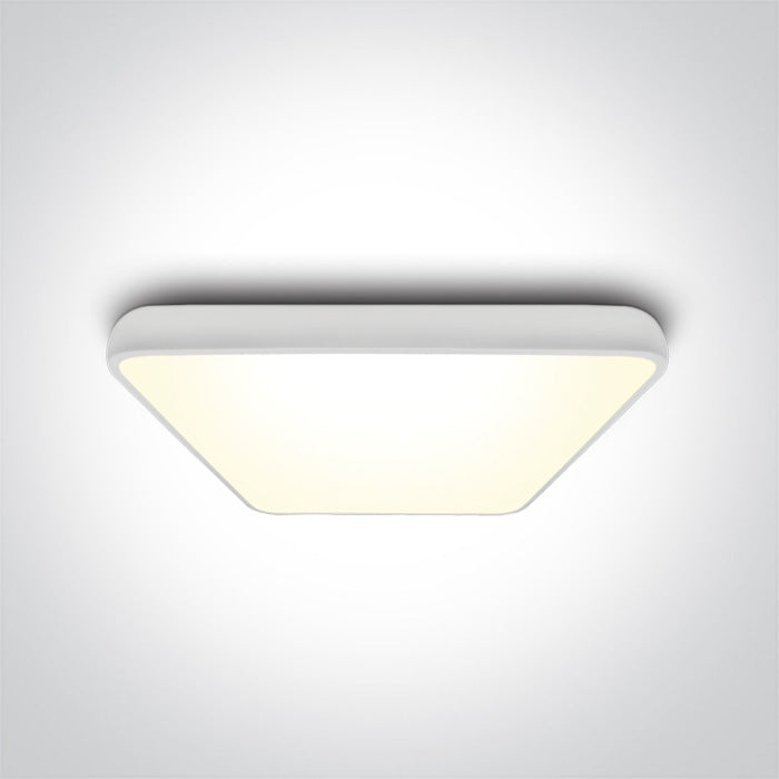 ONE Light | 62160A/W/W WHITE SQUARE PLAFO LED 62W WW IP20 230V - OEM NORDIC - Quality Parts Distribution