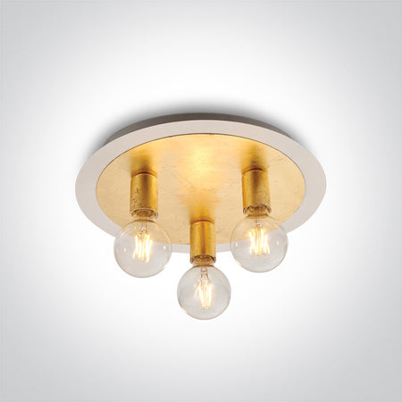 ONE Light | 62172B/BS BRASS CEILING LIGHT 3x12w E27 100-240v - OEM NORDIC - Quality Parts Distribution